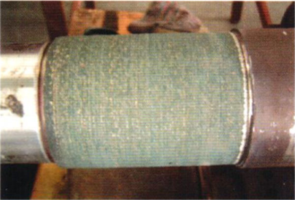 水泵軸激光熔鑄后未加工狀態